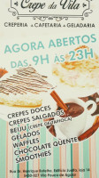 Crepe Da Vila menu