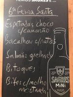 A Barquinha menu