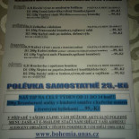 Bohemia Cardápio