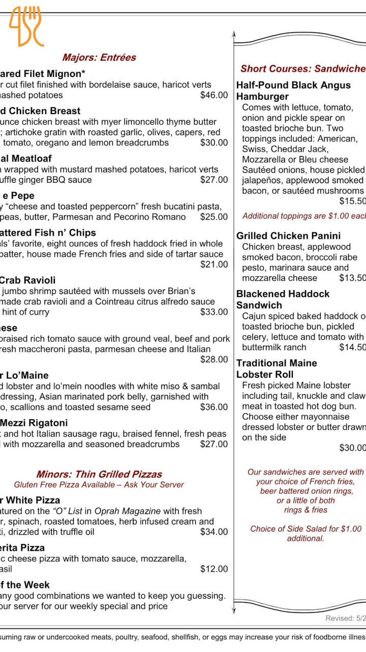 Flor Do Baldio Menu