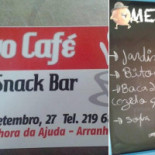 CafÉ -snack Speisekarte