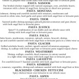 Casa 7 Cafe Menu