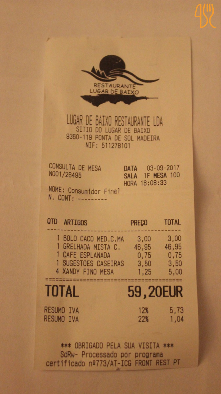 Lugar De Baixo Carta
