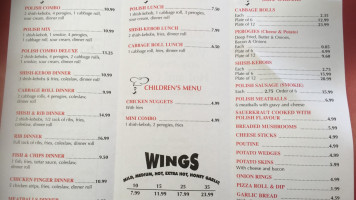 Cave Du Roy menu