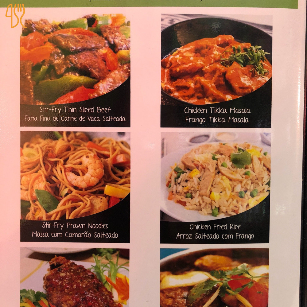 Asian Flavours Carte