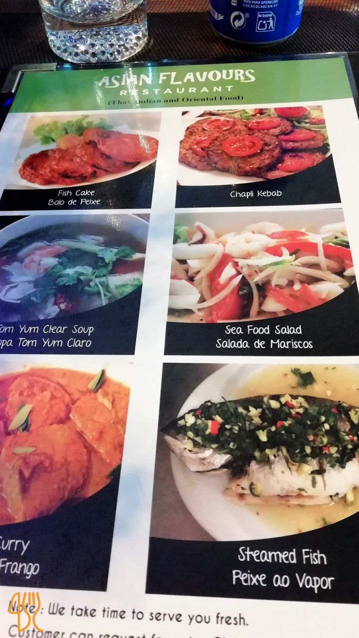 Asian Flavours Carte