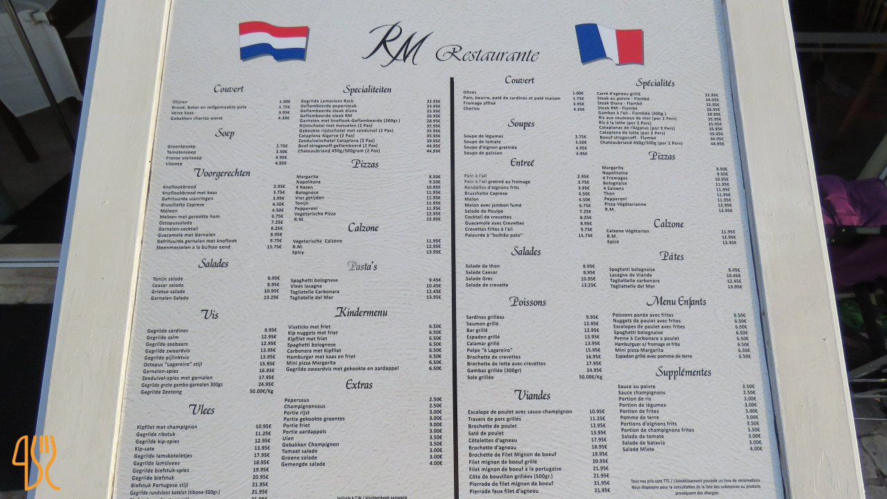 Restaurante Martins Carta