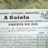 A Gaiola Cardápio