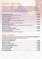 Casa Capote menu