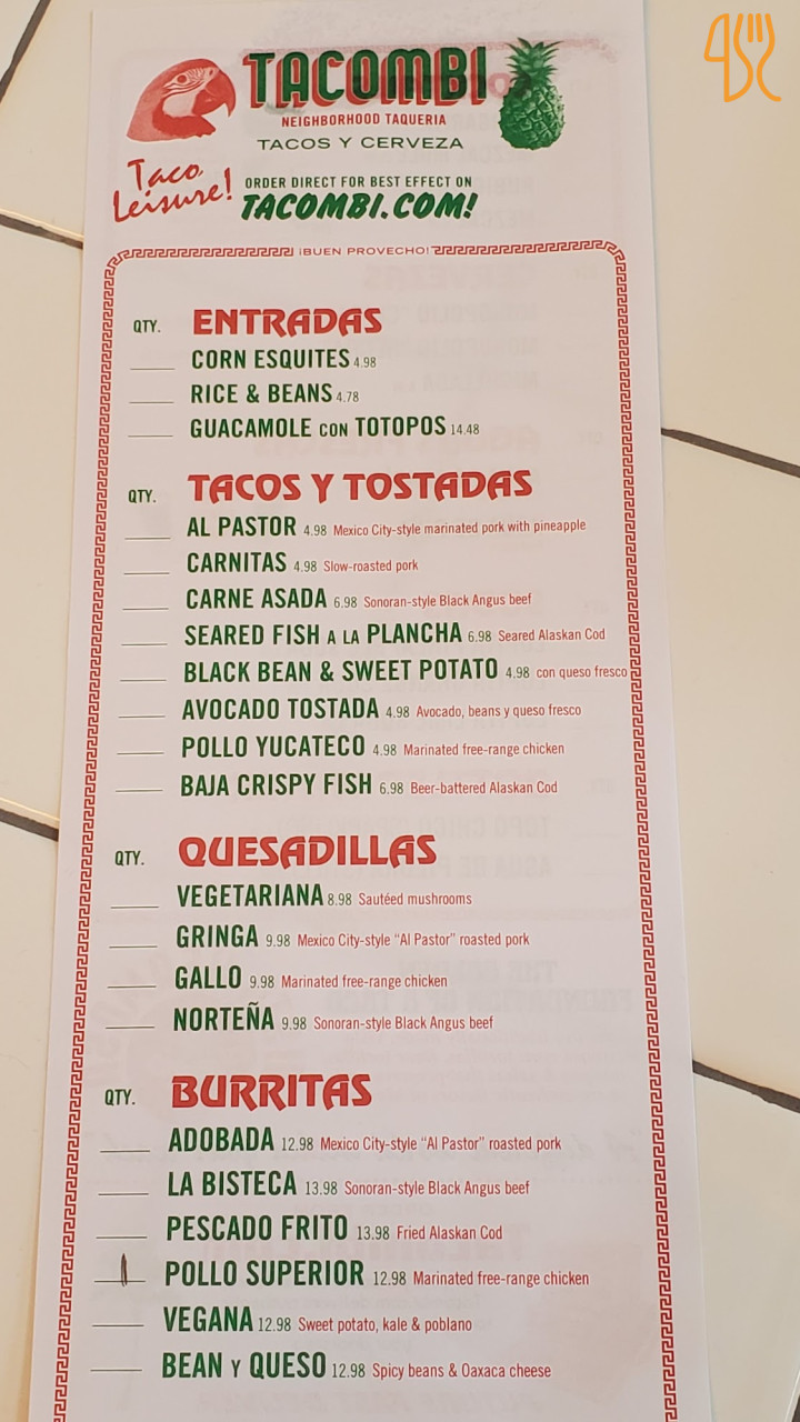 G Pousada Carte