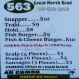 Paizí menu