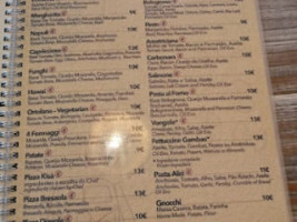Kisa' Real Italian Food menu