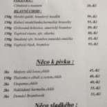 Restaurace U Libuše Cardápio