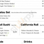 Paizí menu