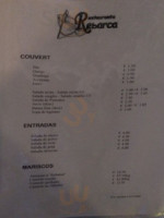 Restaurante Rebarca menu