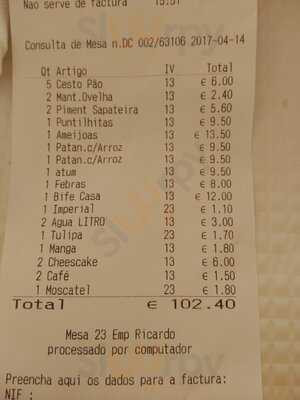 Perola Da Mourisca Carte