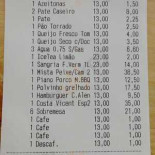 Marisqueira Costa Alentejana menu