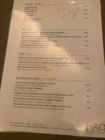 Pau de Canela menu