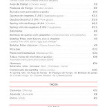 Restaurante O Topo Carte
