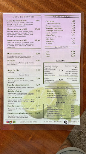 Apartamento Cafe Snack Carte