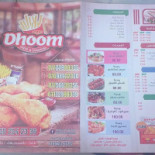 Dhoom Cardápio