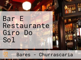 Bar E Restaurante Giro Do Sol