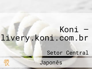 Koni — Delivery.koni.com.br