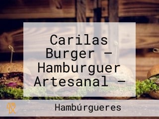 Carilas Burger — Hamburguer Artesanal — Vitória Da Conquista/ba