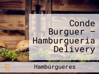 Conde Burguer — Hamburgueria Delivery