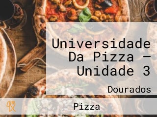 Universidade Da Pizza — Unidade 3