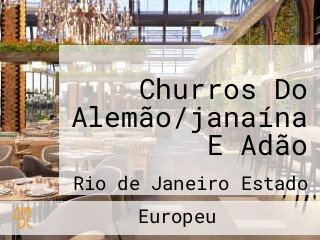 Churros Do Alemão/janaína E Adão