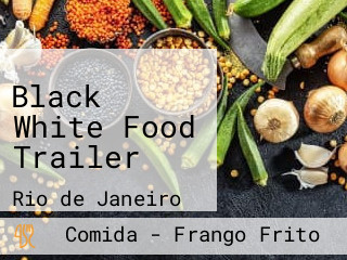 Black White Food Trailer