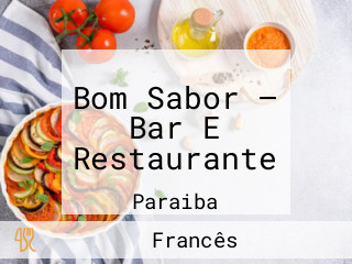 Bom Sabor — Bar E Restaurante