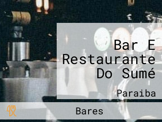 Bar E Restaurante Do Sumé