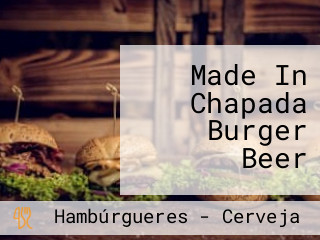 Made In Chapada Burger Beer