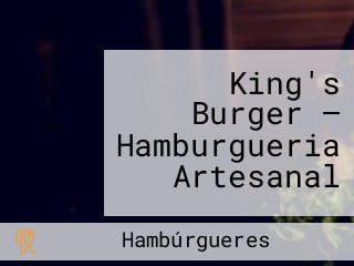 King's Burger — Hamburgueria Artesanal