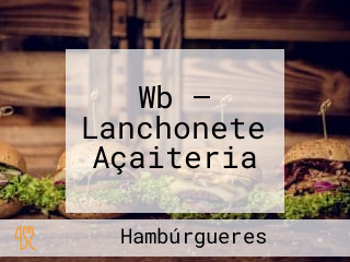 Wb — Lanchonete Açaiteria