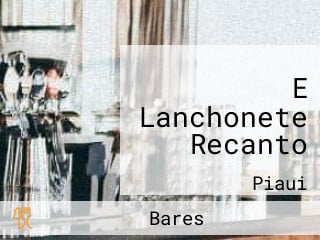 E Lanchonete Recanto